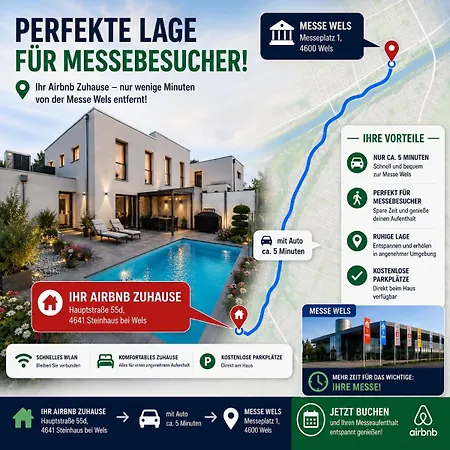 Haus - Naehe Zentrum-messe Wels Lejlighed *
